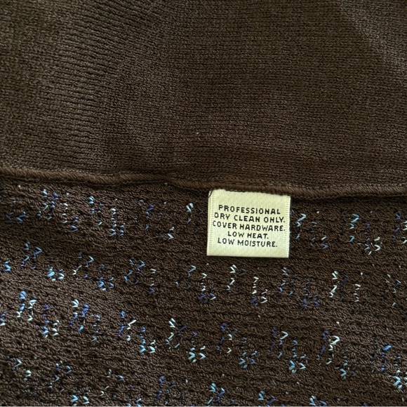 St. John Collection Brown & Blue Santana Knit Tweed Long Line Blazer Size US 4 - Picture 9 of 16
